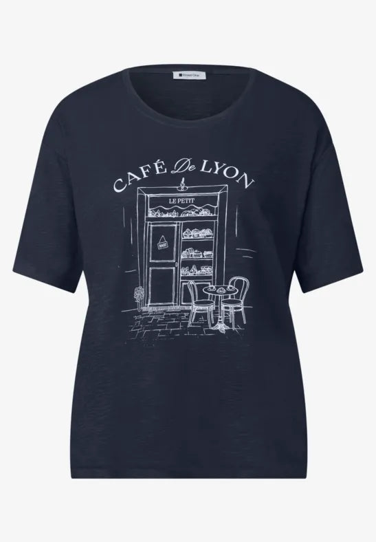 Street One Cotton T Shirt with front print 325627