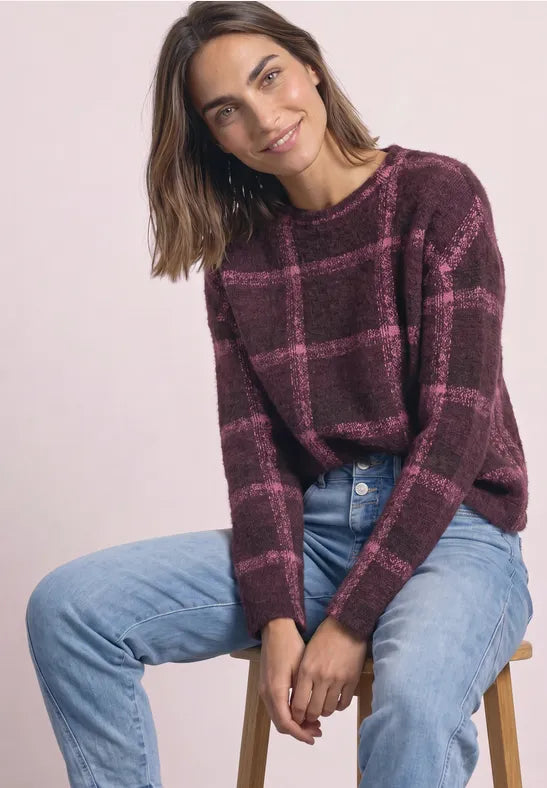 Street One Feather Yarn round neck Jumper 325843