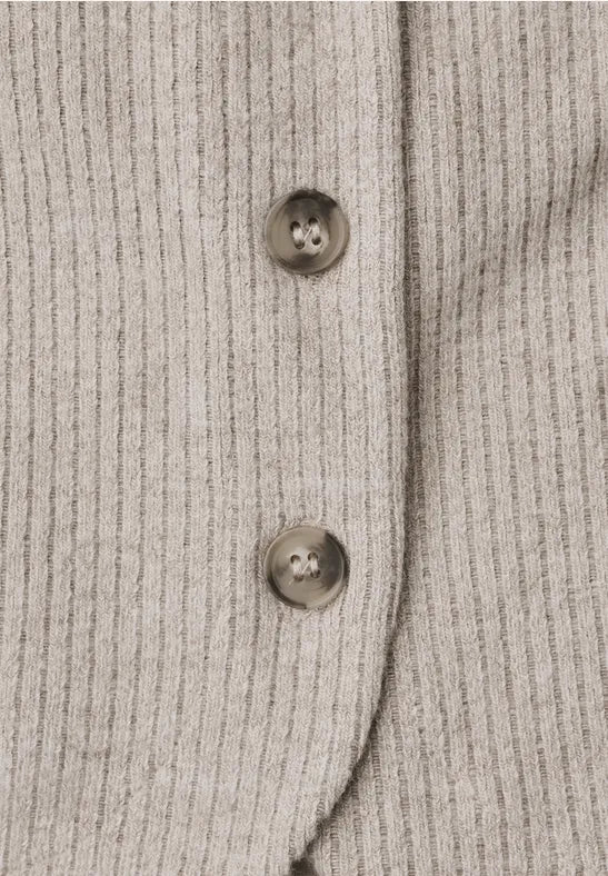 Street One Round Neck Rib Jumper with side button details 326057