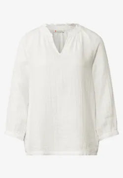 Street One pure cotton muslin blouse 345736 White
