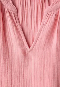 Street One Pure Cotton Muslin blouse in peach blush 345736