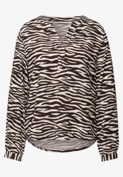Street One Blouse with zebra print346047