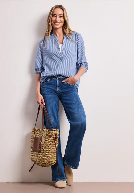 Street One Seersucer stripe blouse 346565