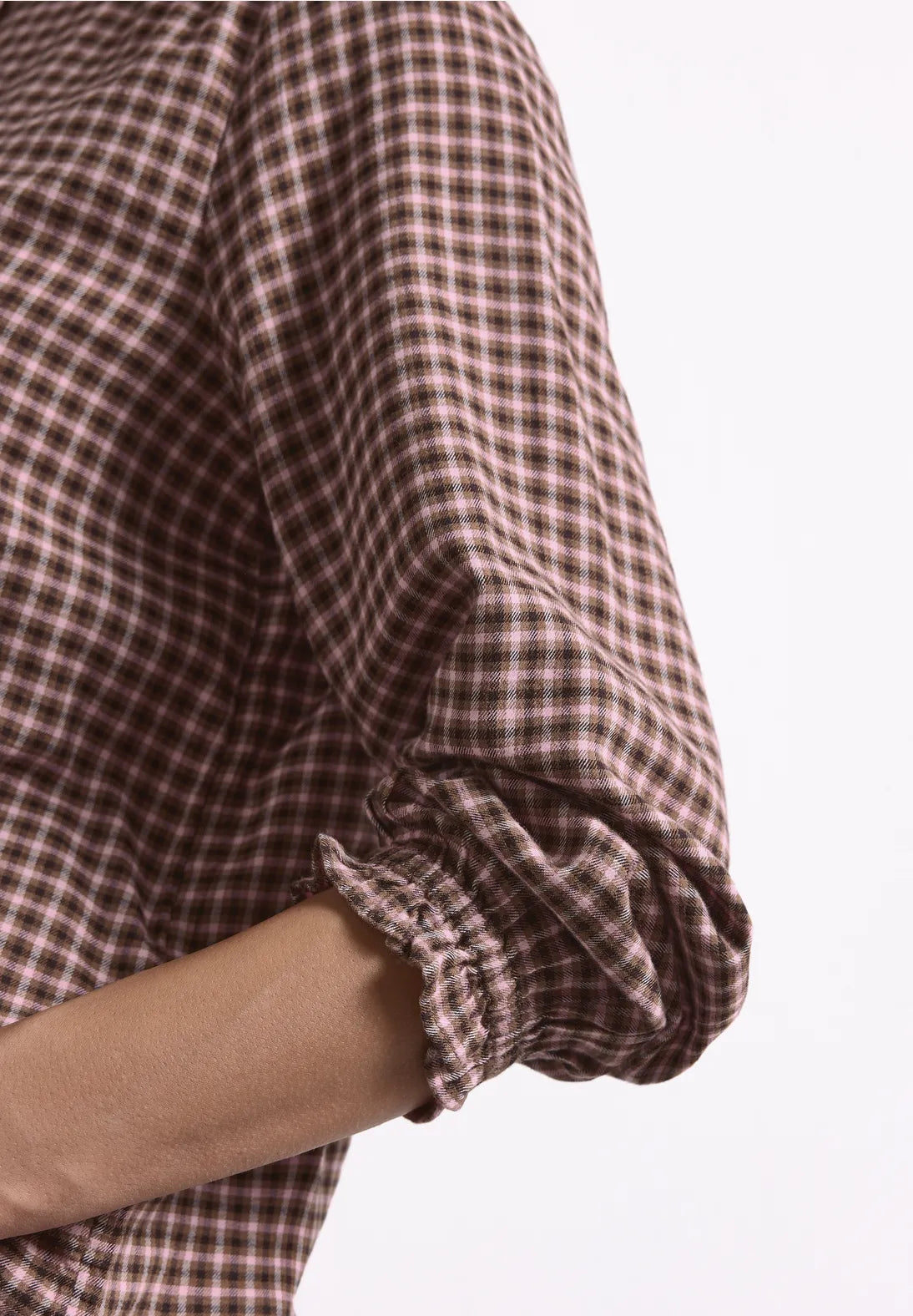 Street One Long-sleeved blouse with round neck and ruffles346946