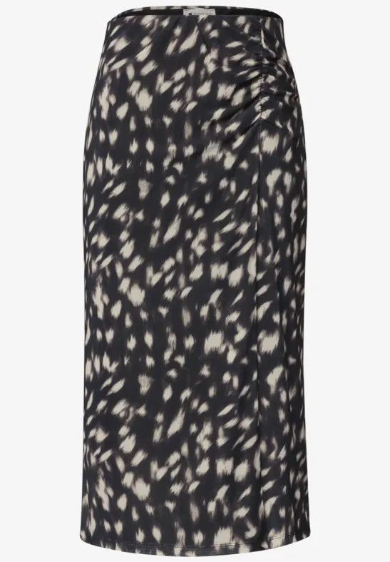 Street One Mesh midi skirt with ruching 362056