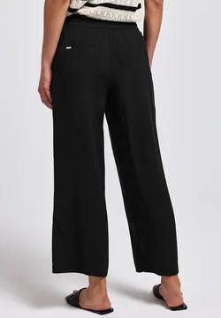 Street One Emee Wide Leg Summer Trousers Black 26" leg 379188
