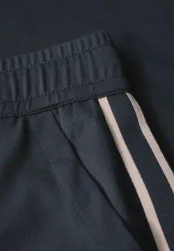 Street One Lux Joggers 30" leg with side stripe . Navy 379547