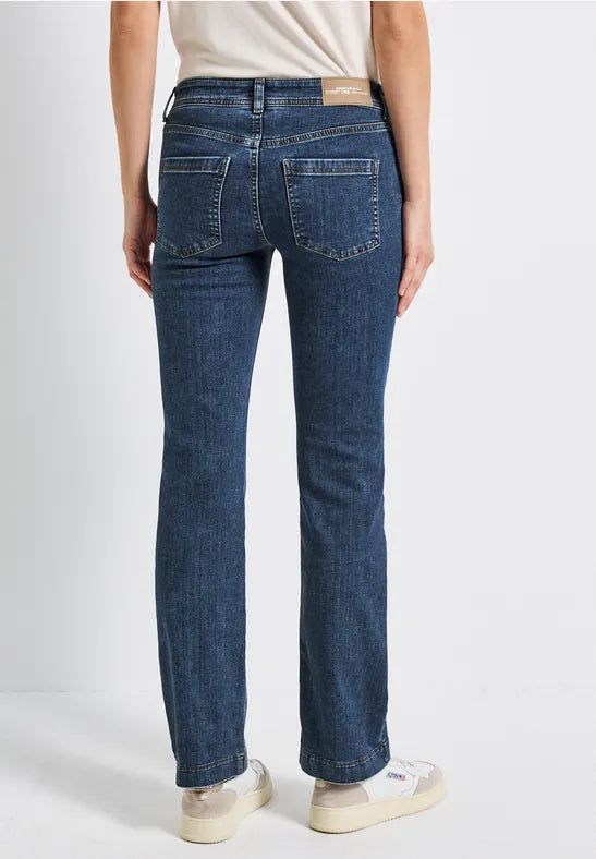 Street One Denim blue bootleg jeans 30"leg 379664