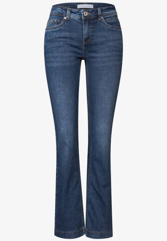 Street One Denim blue bootleg jeans 30"leg 379664