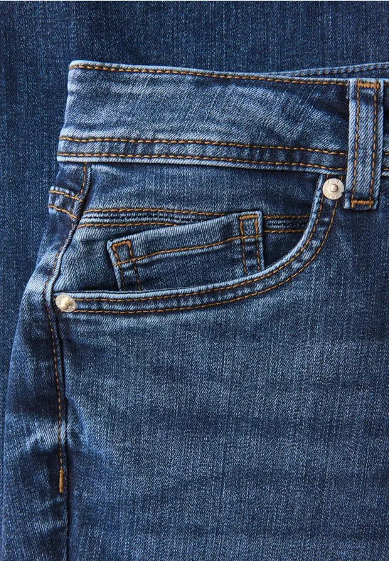 Street One Denim blue bootleg jeans 30"leg 379664