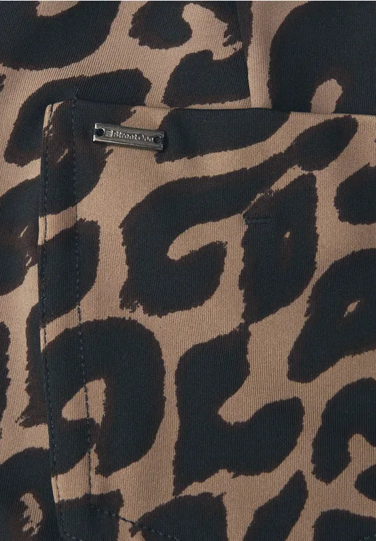 Street One Soft Stretch Bootcut animal print Trousers 379768