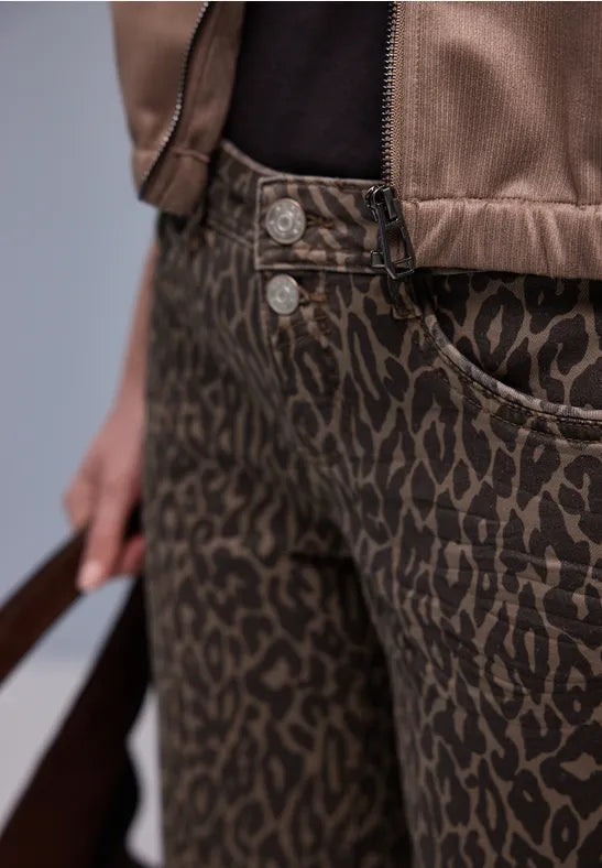 Street One Leopard Print Jeans 28" leg 380536