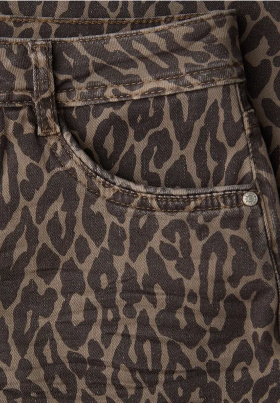 Street One Leopard Print Jeans 28" leg 380536