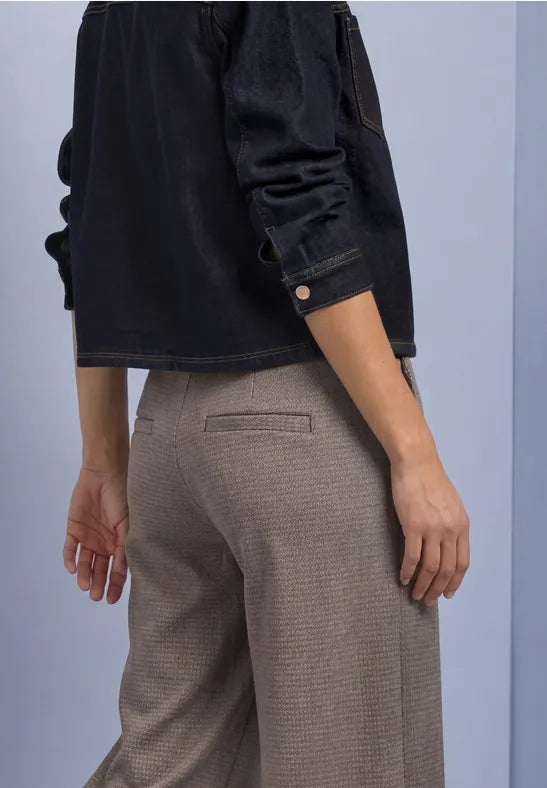 Street One High Waist Culottes in Dark Brown 26" Leg 381374