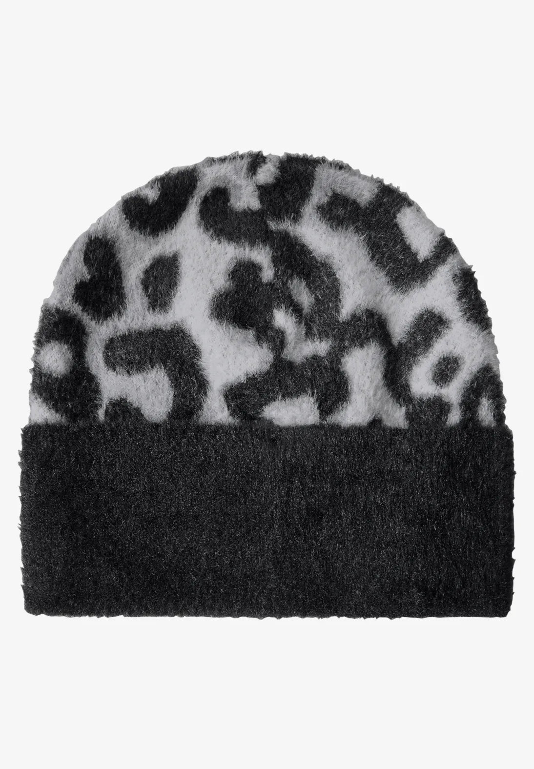 Street One Grey Black print Beanie