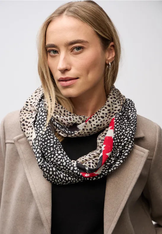 Street One Cotton Print Loop scarf 572943