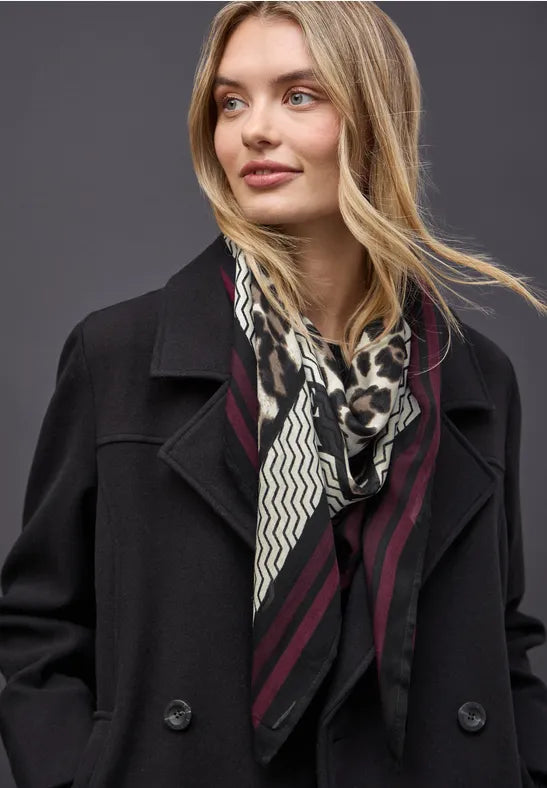 Street One Square print scarf 572990 1