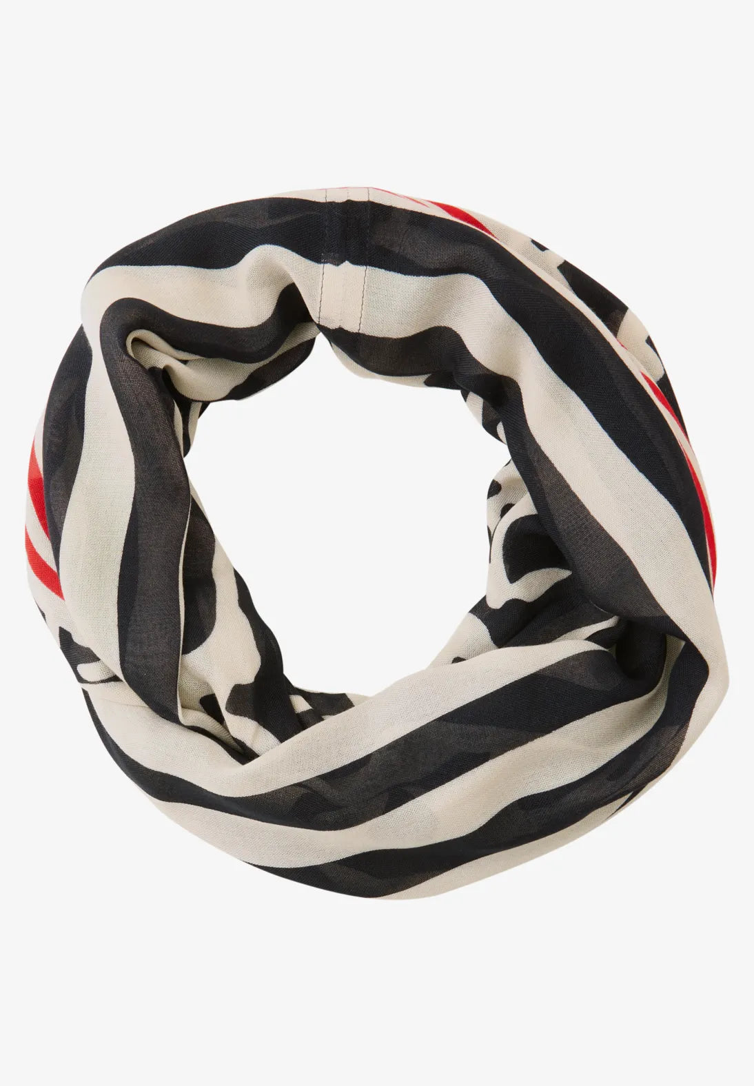 Street One Loop scarf in Navy Red and white mix 579089