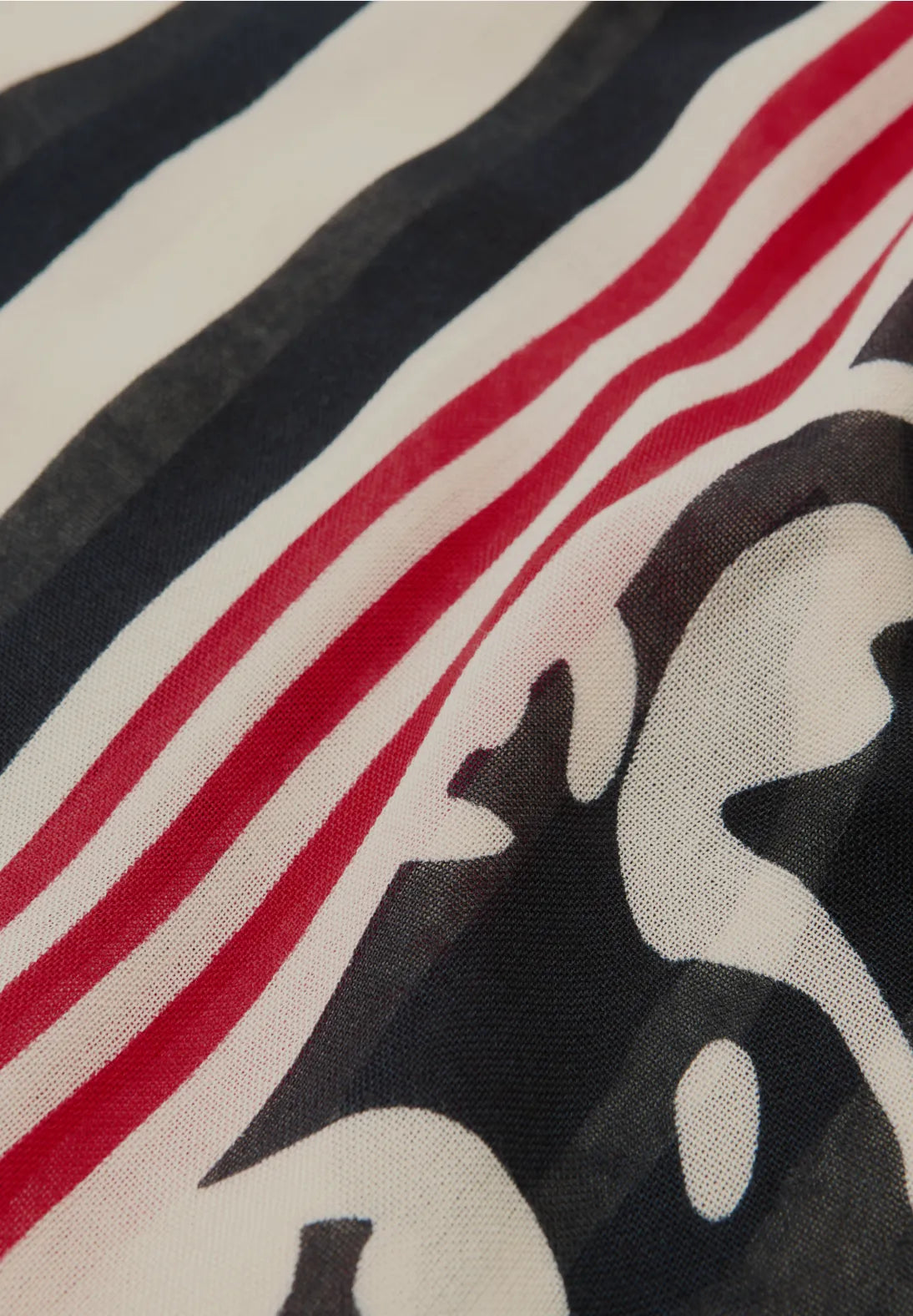 Street One Loop scarf in Navy Red and white mix 579089