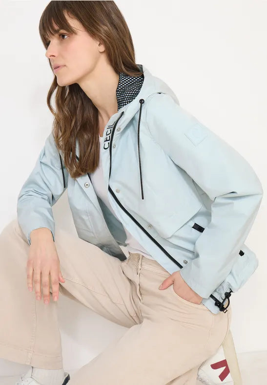 Cecil Windbreaker rain jacket in Watercolour Blue 202205