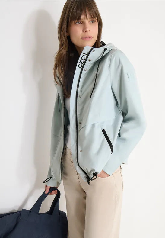 Cecil Windbreaker rain jacket in Watercolour Blue 202205