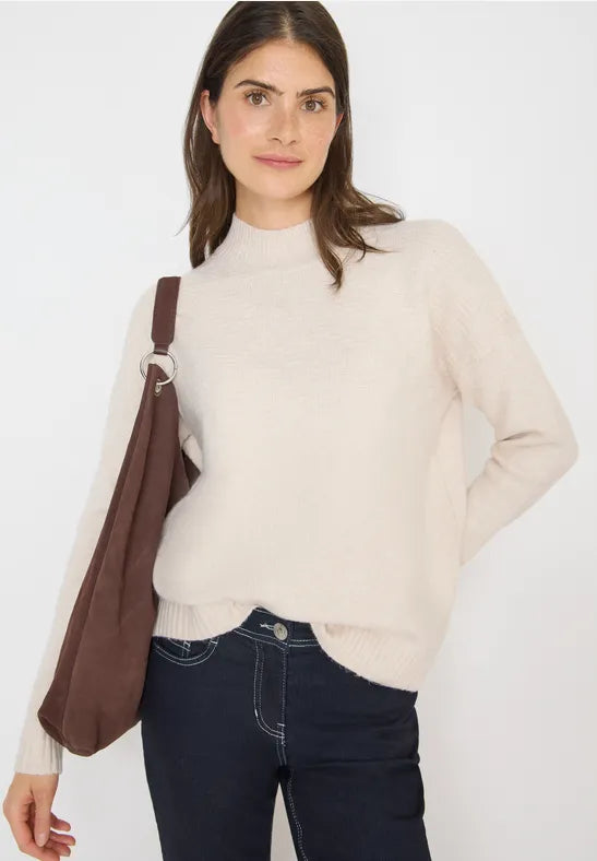 Cecil Supersoft Cosy Jumper in Blossom or Oatmeal 303539