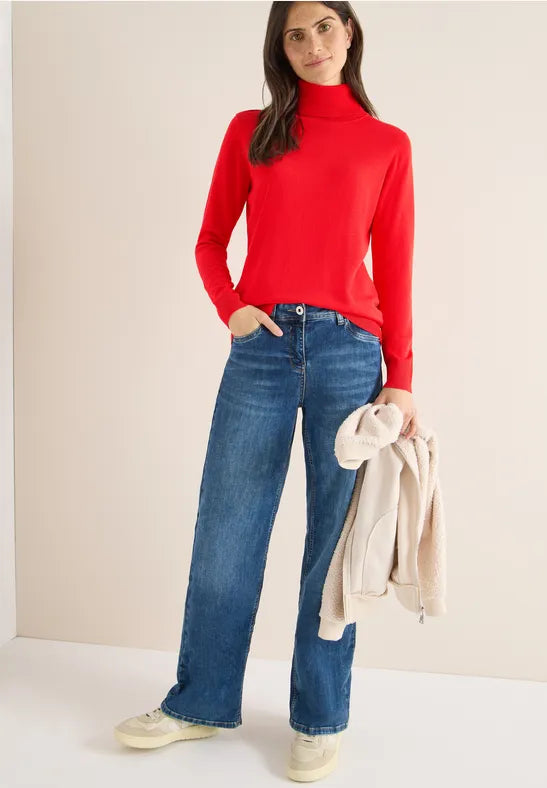 Cecil Cotton blend Fine knit Polo Neck 303629