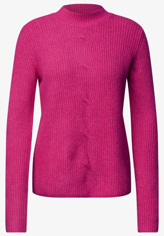 Cecil turtle neck Jumper with cable detail 304169