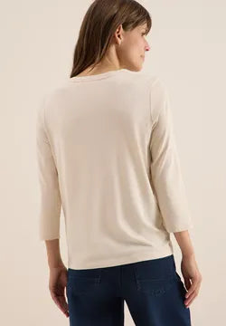 Cecil 3/4 sleeve top with Gemstones 324040