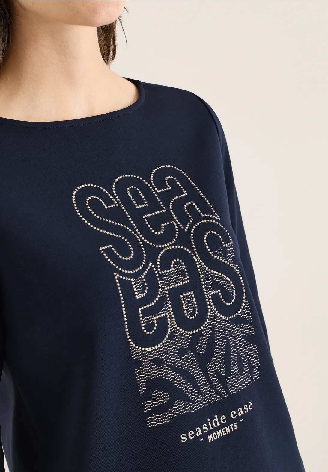 Cecil Lightweight sweatshirt in Navy 324588