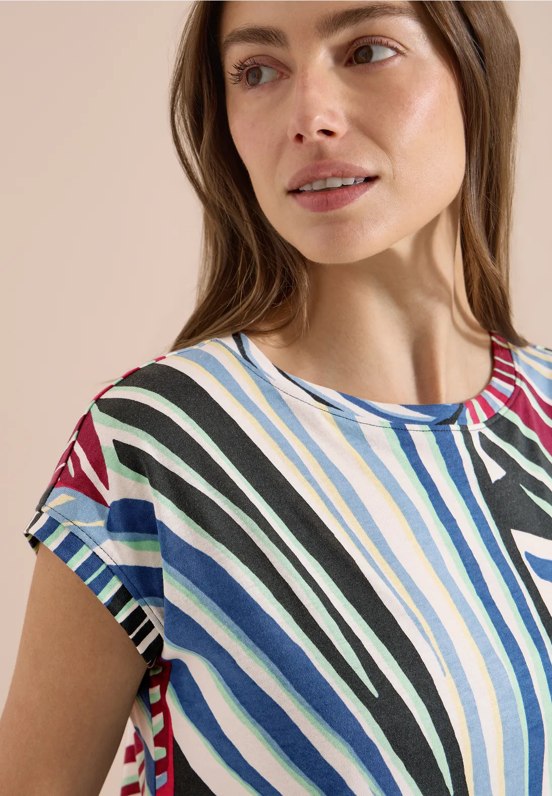 Cecil Cotton graphic print T Shirt 325281