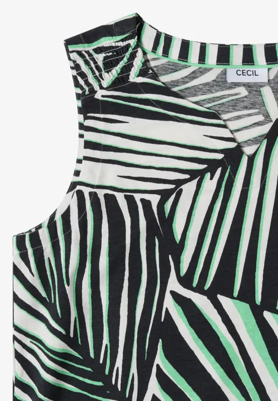 Cecil Palm breeze sleeveless cotton top 325285