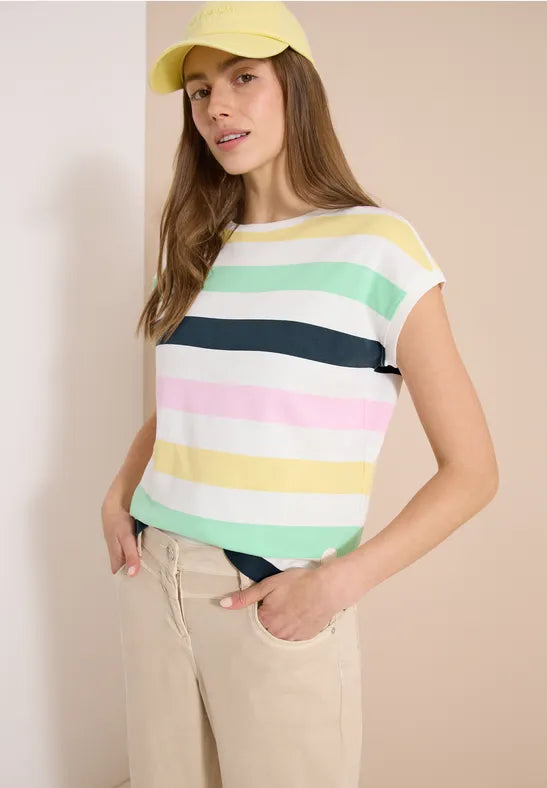 Cecil Cotton Stripe Top 325296