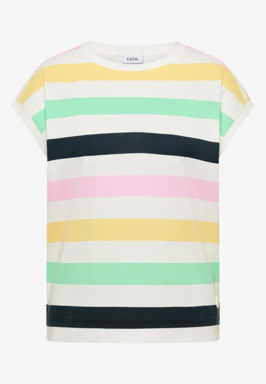 Cecil Cotton Stripe Top 325296