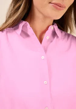 Cecil Pure Cotton Short sleeve shirt in Cherry Blossom Pink 345724