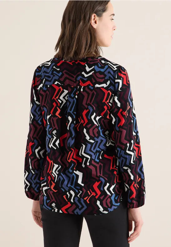 Cecil Black Blouse with graphic print 346155