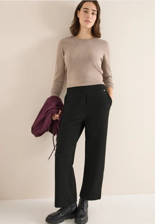 Cecil Crop trouser with Lurex. 26" leg 380167