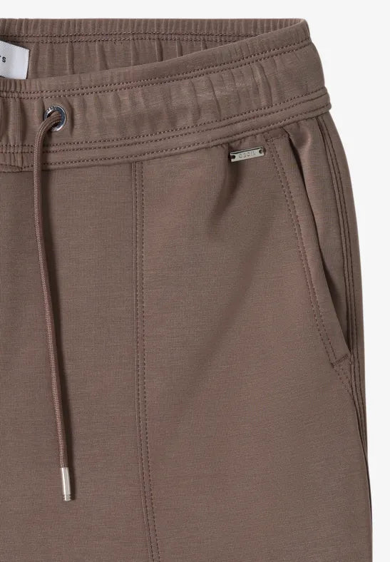 Cecil Tracy Trousers with elasticated waist in Navy or Taupe 30" leg 380550