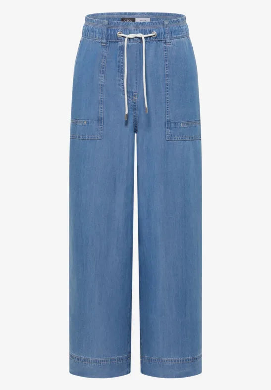 Cecil High Waist Tencel Trousers 26" leg length
