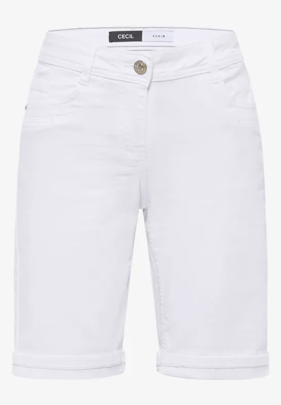 Cecil White denim shorts 380953