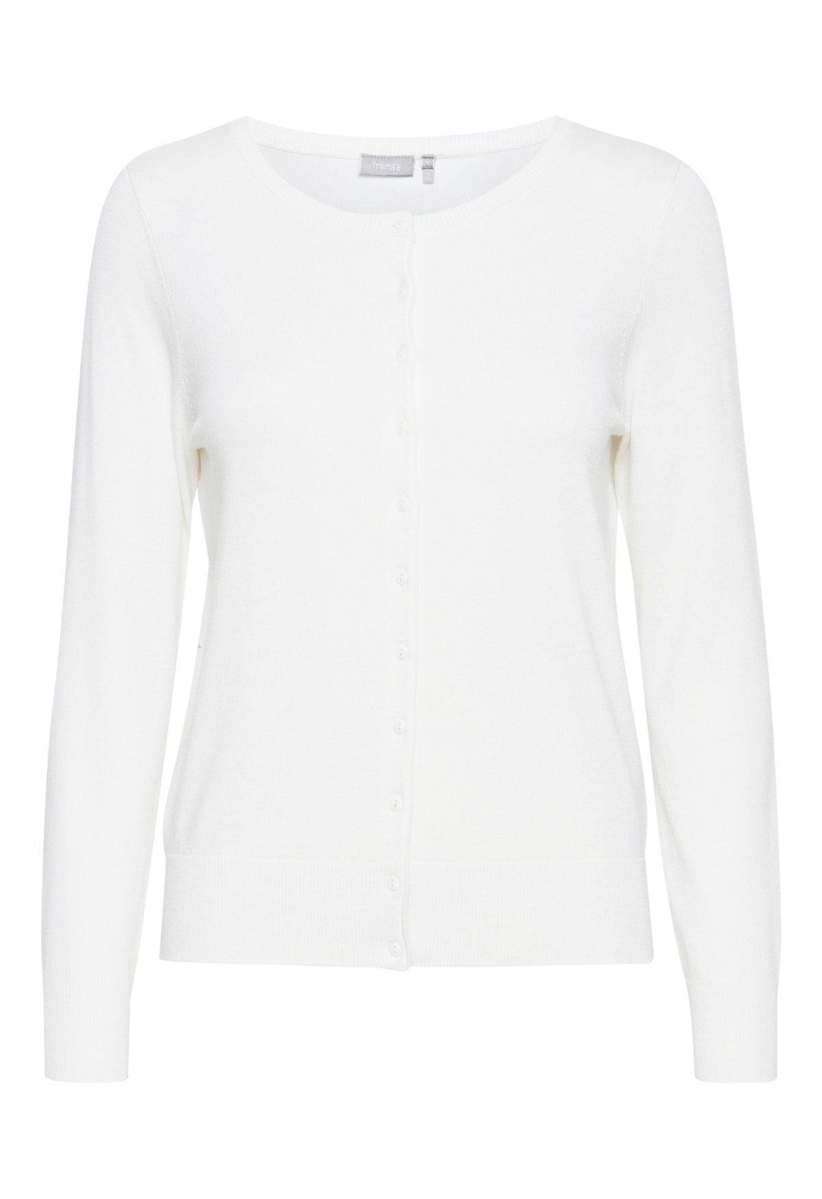 Fransa Basic round neck cardigan 20604187
