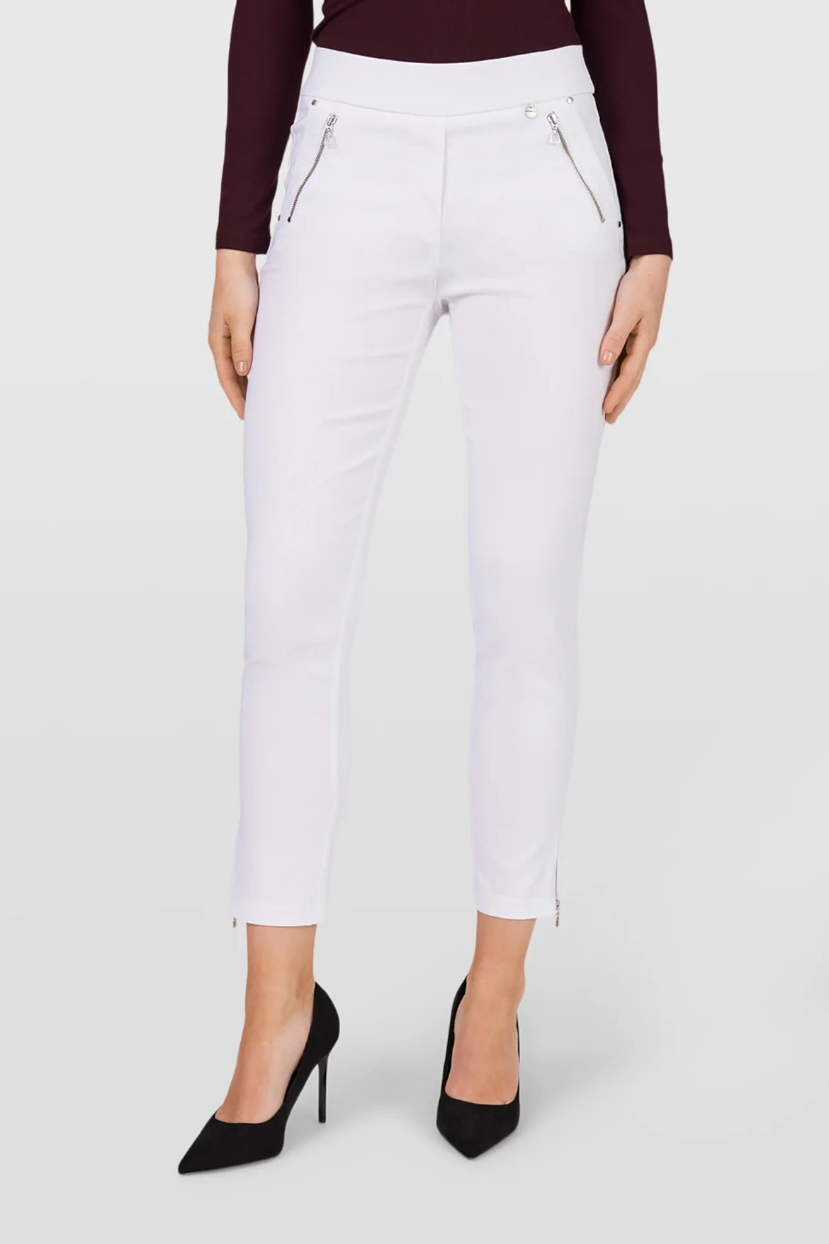 Robell 52490 Nena 27" Leg trouser Black Khaki or White
