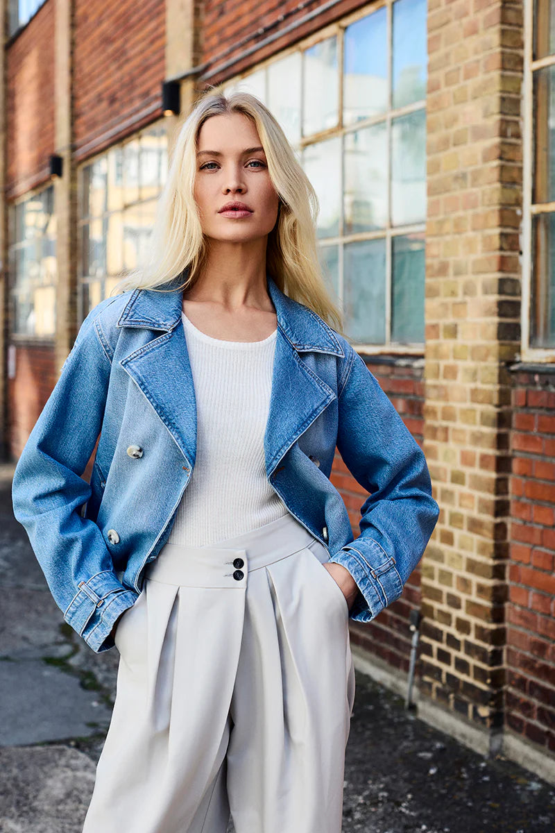 B Copenhagen Denim Biker Jacket 220181