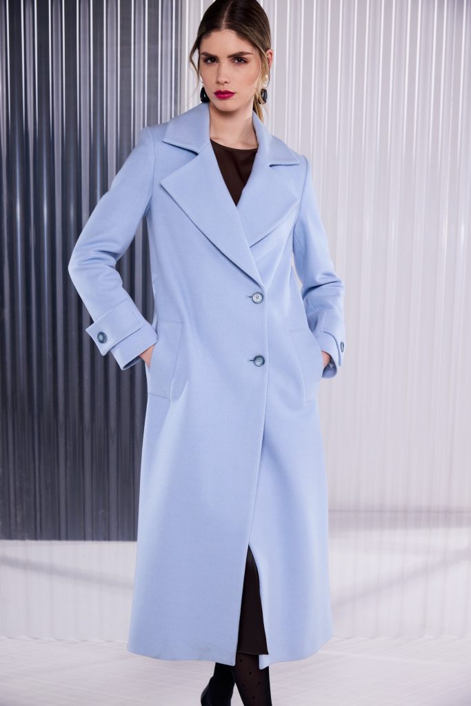 Kate Cooper Wool Mix Coat with Sleeve Tabs Kcaw26103