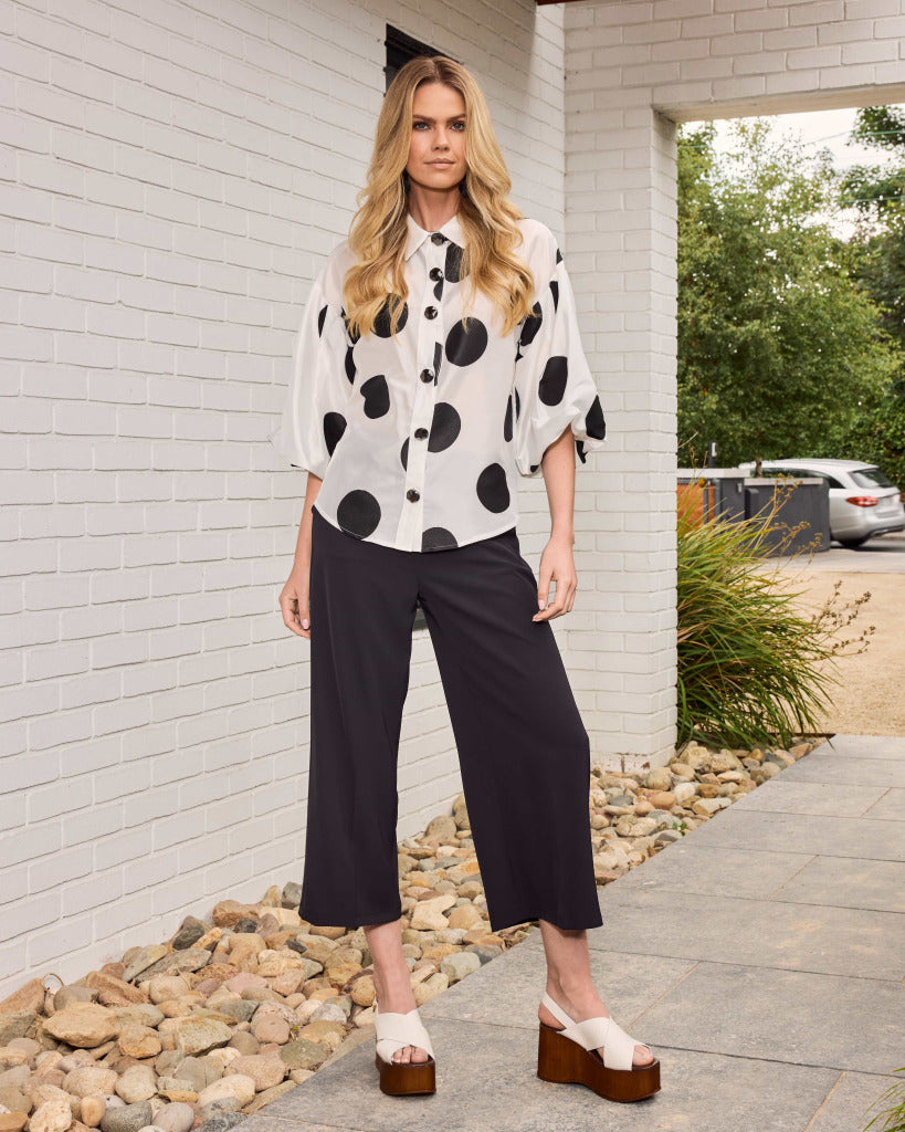 Kate Cooper Wide leg crop trouser with pocket Kcs25129