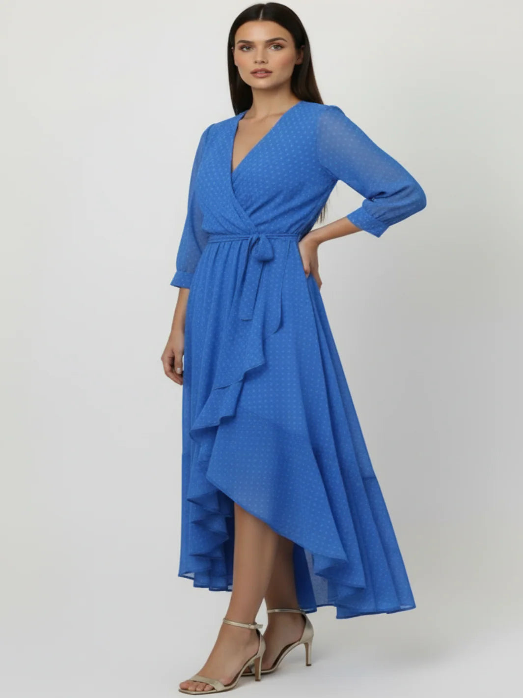Kate And Pippa Ballerina mock wrap dress