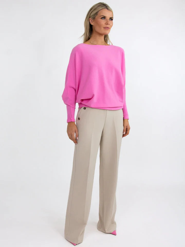 Kate And Pippa Milano batwing jumper. Red only