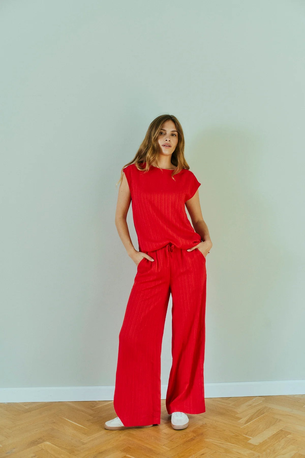 Free/Quent Poppy relaxed fit wide leg pants 207686
