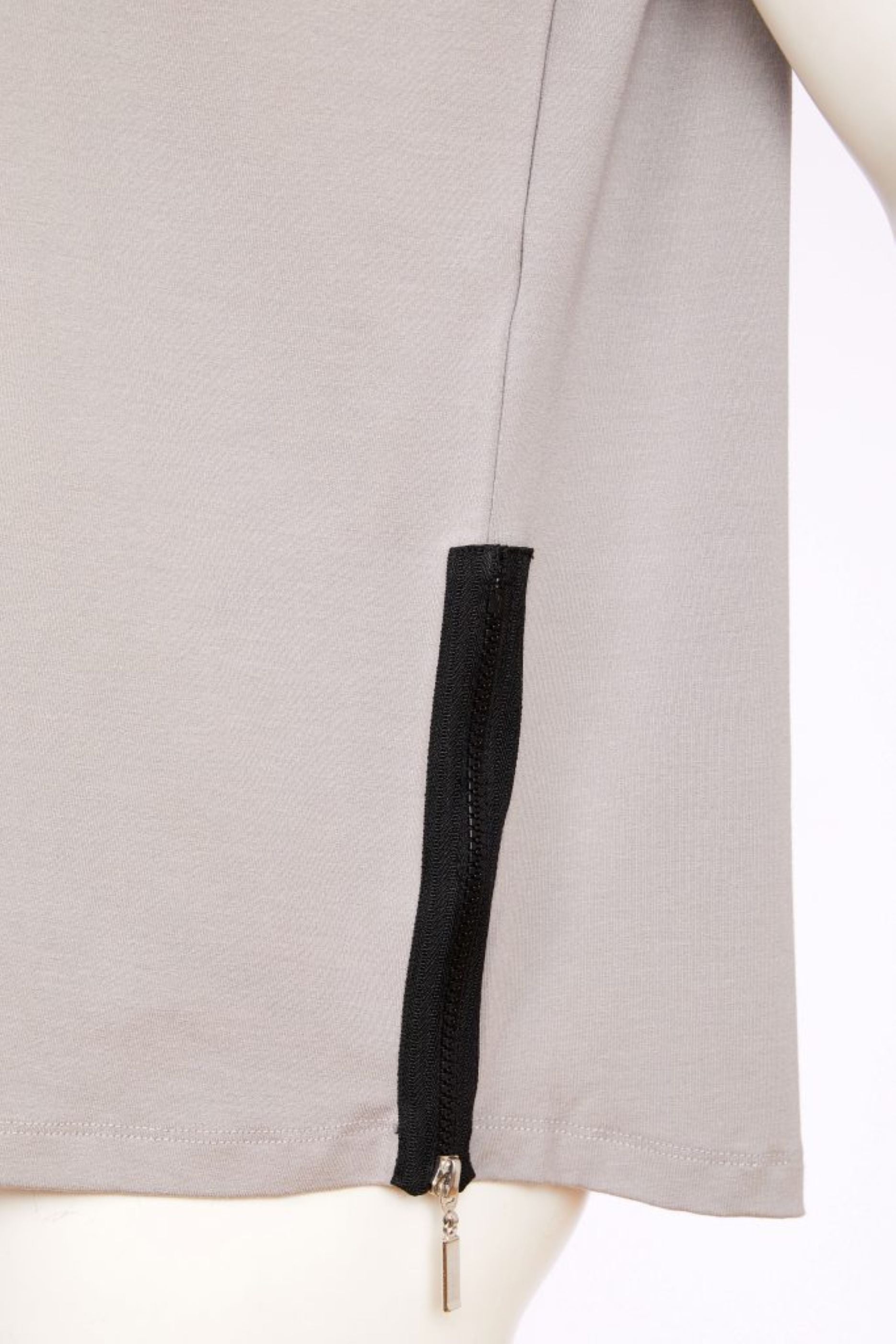 Naya Round Neck Top With Zip At Side Seam Nas26199