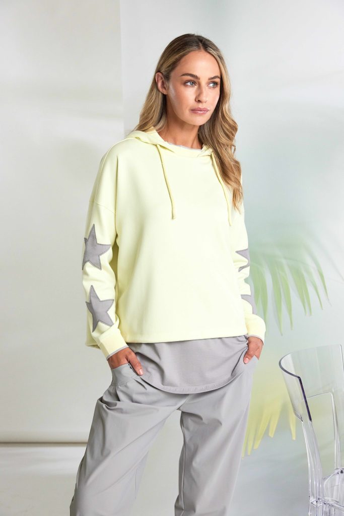 Naya Hooded sweatshirt With Contrast Cuff And drawstring Nas26214
